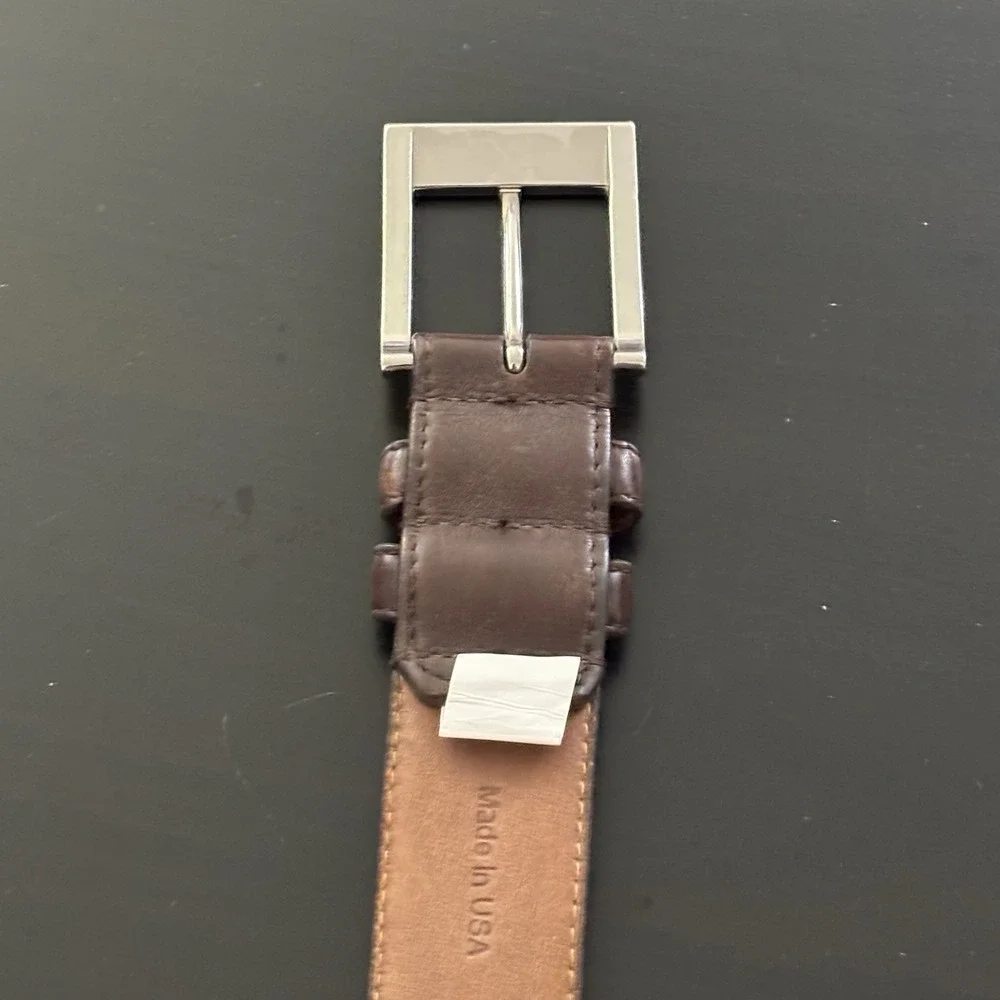 Allen Edmonds Soft Leather Belt Men's Dress Belt Cocoa Brown Size 50 (56